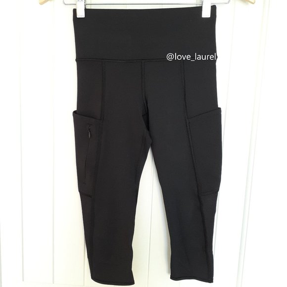 Athleta All In Crop in Black Size XXS - Picture 1 of 12